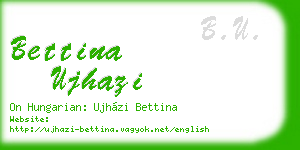 bettina ujhazi business card